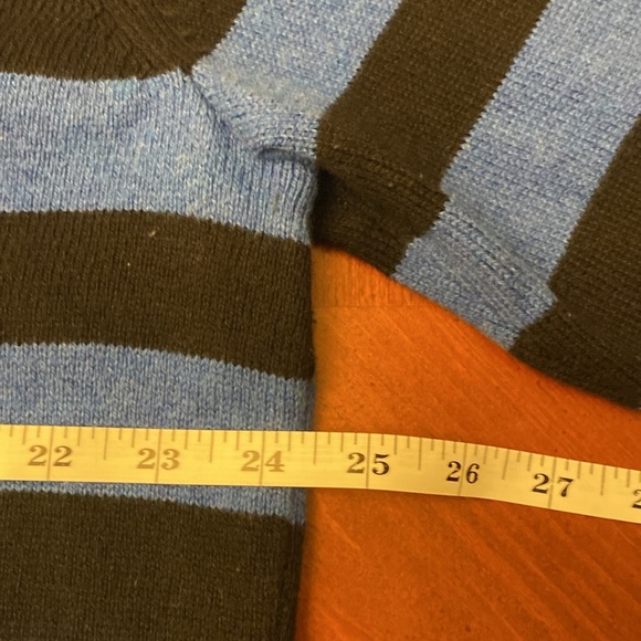 Men’s Tommy Hilfiger XL Sweater Crew Neck Striped Blue Cotton - Picture 4 of 7